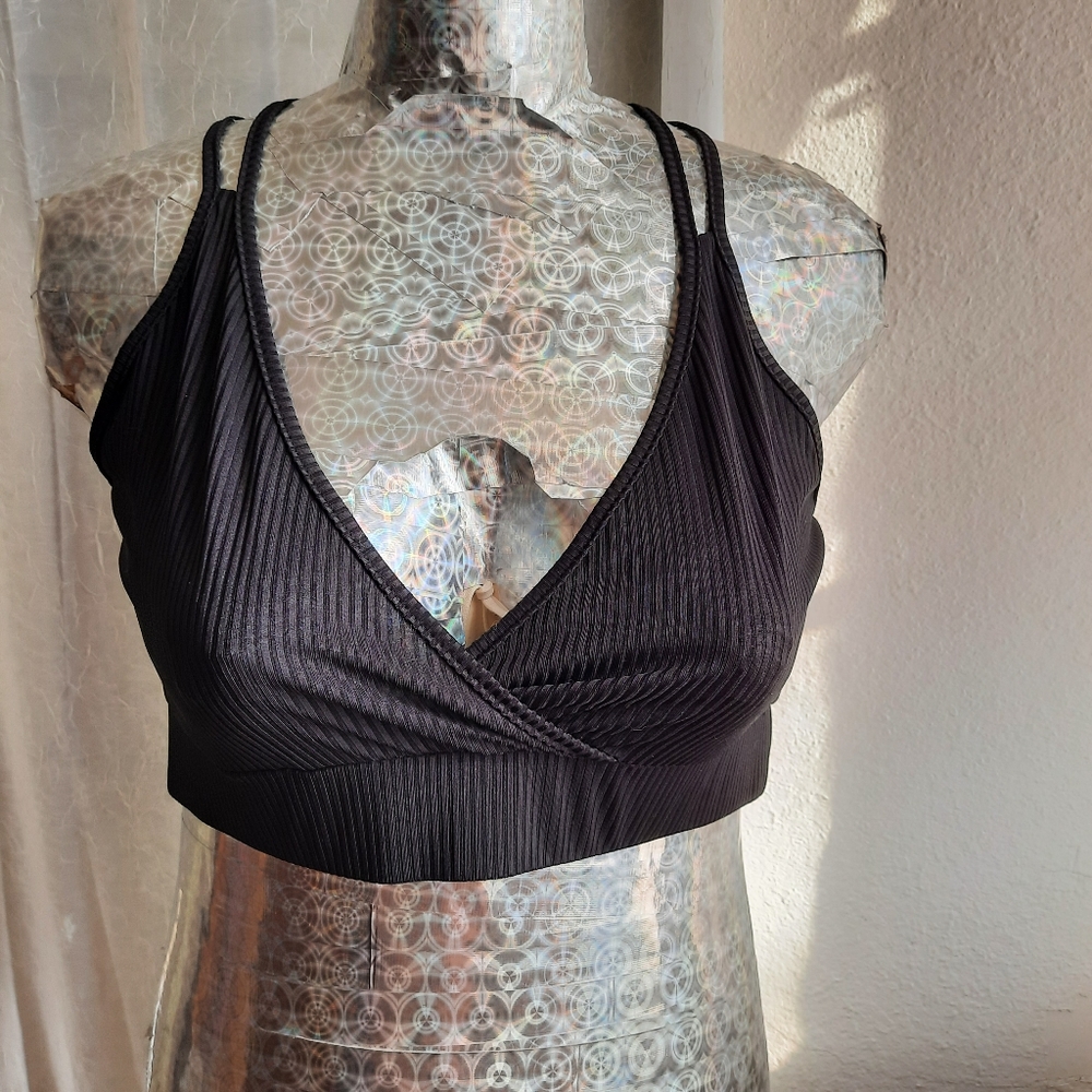 Rosegal Flirty Appliqué Razor Back Bralette 1X - Picture 3 of 11